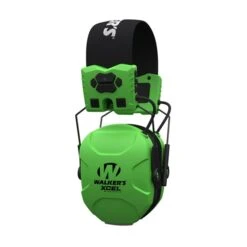 Walker's XCEL Hi-Viz Green Digital Muffs With BlueTooth