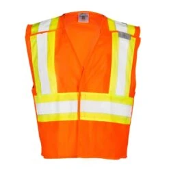 Kishigo Contrasting Mesh Breakaway Vest Orange